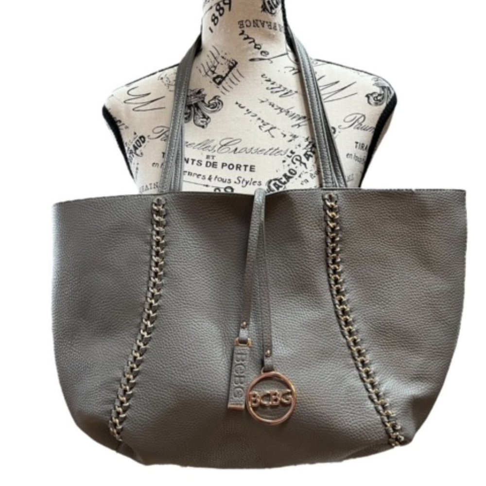 BCBG Pebble grey tote